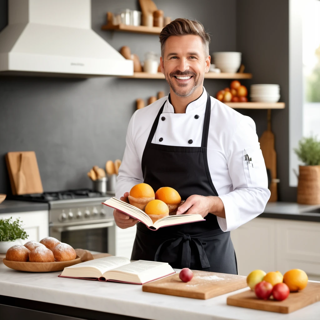 Amanda McKenney with Amanda's Baking 101 cookbooks